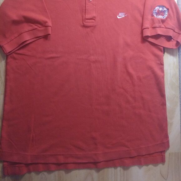 Vintage 90s Nike Logo Fred Meyer Challenge Polo Shirt - Picture 3 of 8